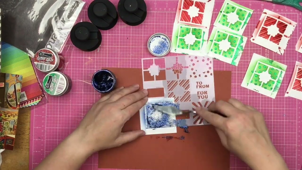 Scrapbook Process: Celebrate the Holiday. Stencil of the Month. All Wrapped Up