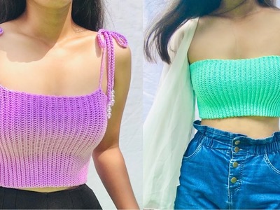 SIMPLE AND EASY KNIT LOOK CROCHET TOP | Aerwyna top | for all sizes
