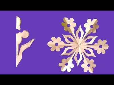 Snowflake paper flower ????❄️????|paper snowflakes flowers ????????different types cutting ✂️|snowflake tutorial