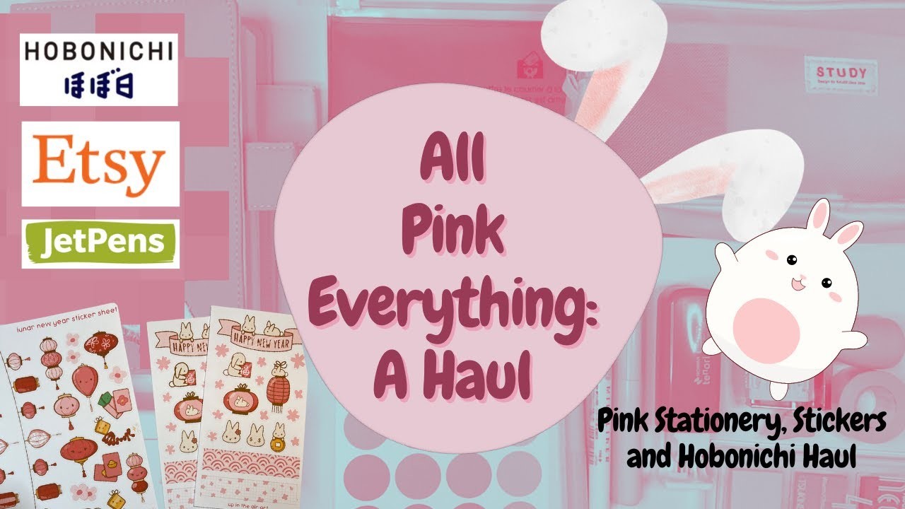 The Pink Haul | Hobonichi, Stationery & Stickers