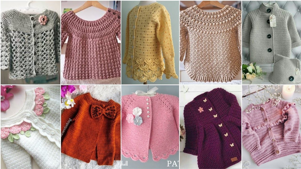Top 100 New crochet baby sweater for 1 to 5 year old baby 2023 |Latest crochet pattern for baby 2023
