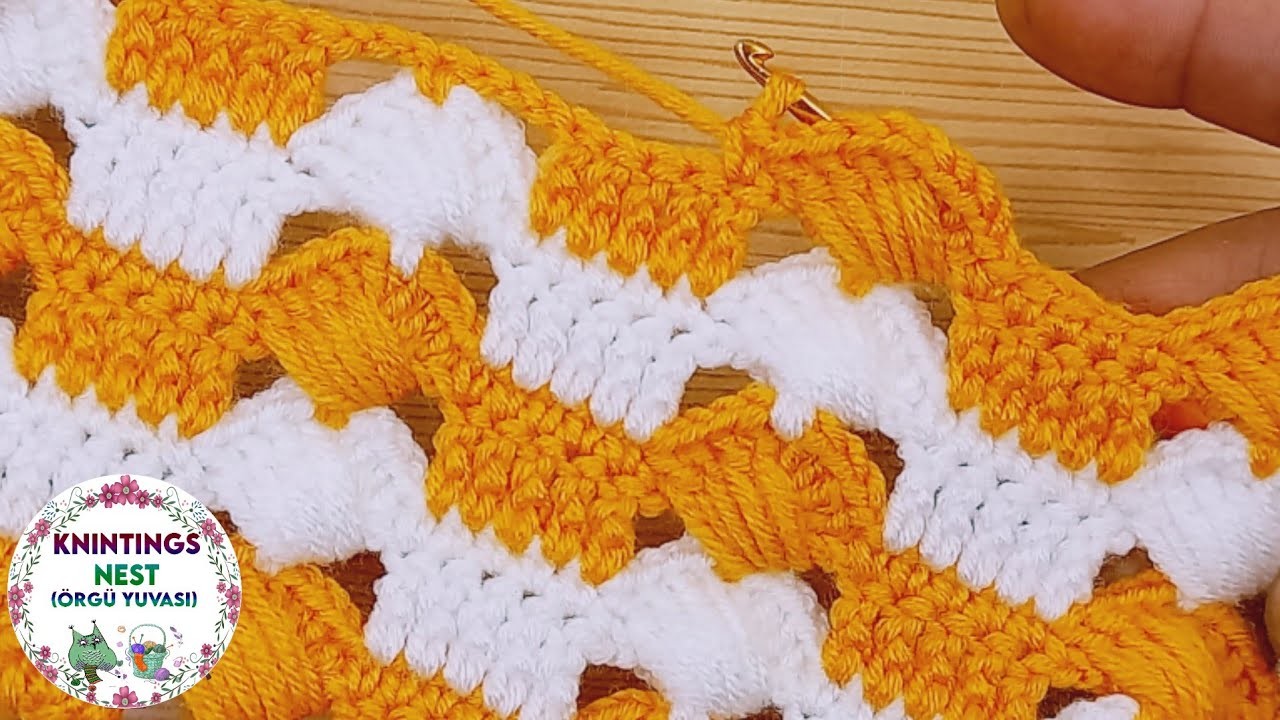 Very easy crochet vest,blanket knitting model making.Tığ işi battaniye ve yelekler için örgü modeli