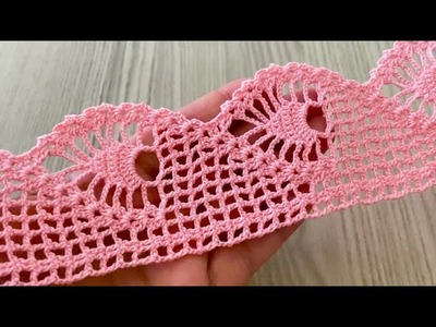 WONDERFUL PINEAPPLE PATTERN Crochet Lace Edging Tutorial