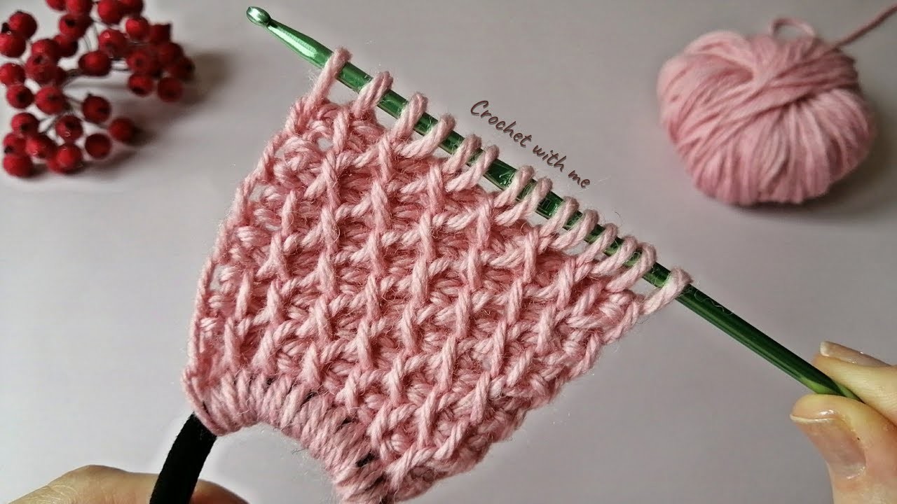 ⚡????Woow. !!!!????⚡ Great???????? Very easy Tunisian crochet chain very stylish hair band making