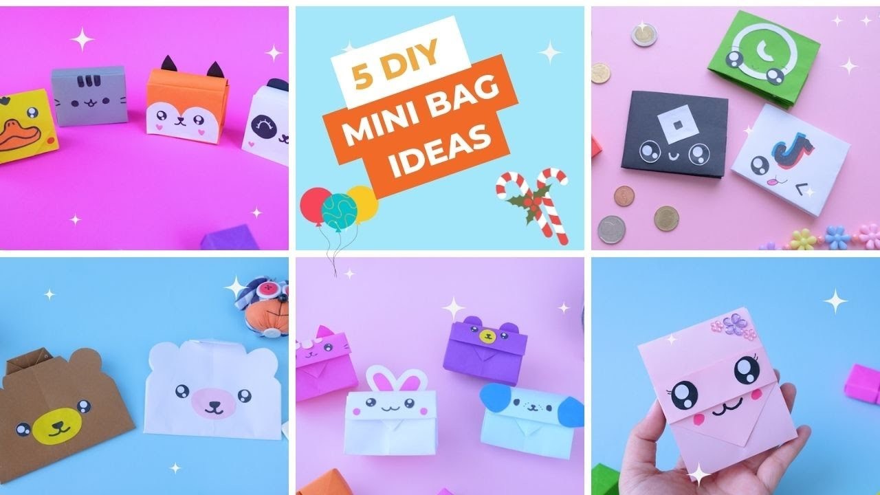 5 DIY wallet idea | paper craft idea | School supplies