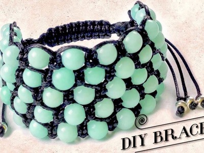 5 Strand Shamballa Bracelet | Beaded Bracelet Tutorial | How to tie a Bracelet | DIY Jewelry