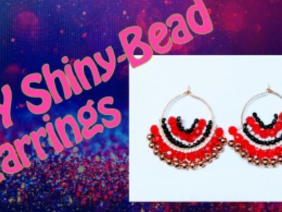 Beaded party earrings.Girl's fashion.Trending earrings.DIY earrings