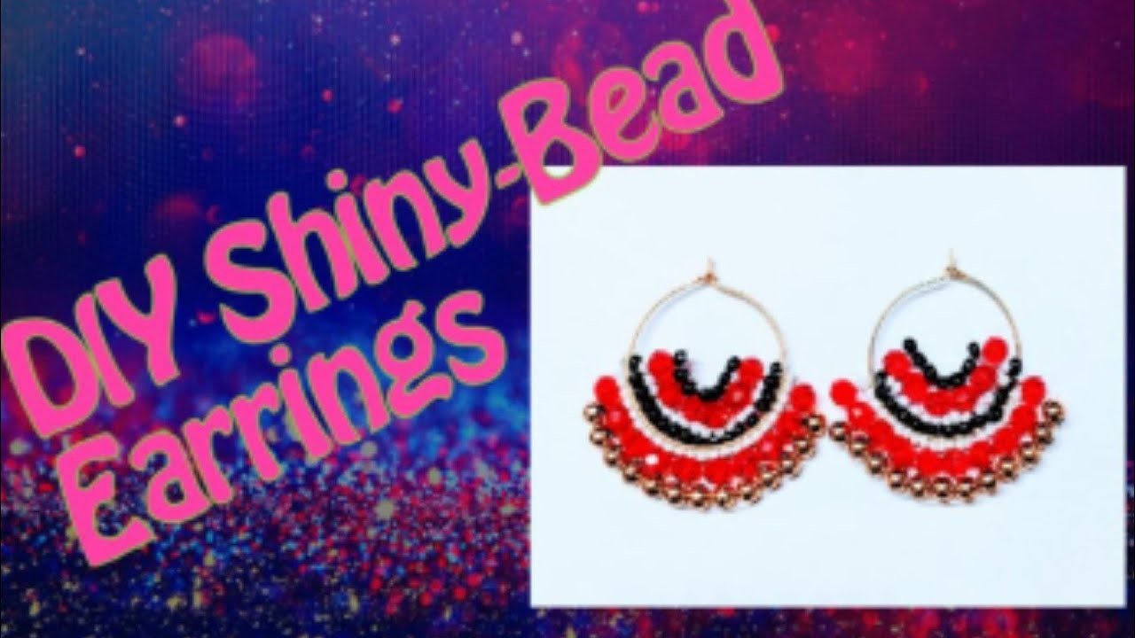 Beaded party earrings.Girl's fashion.Trending earrings.DIY earrings