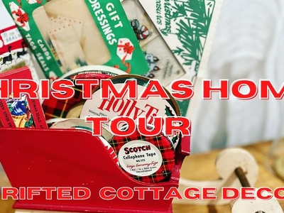 CHRISTMAS COTTAGE HOME TOUR COZY COTTAGE STYLE #christmashometour #christmasdecor #christmas2022