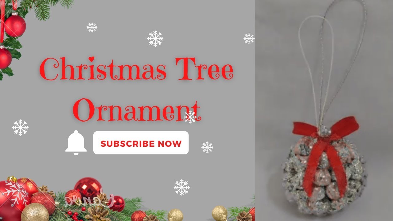 Christmas Tree Ornament | DIY Easy Foil Paper Ornament | How to Make Christmas Tree Ornament