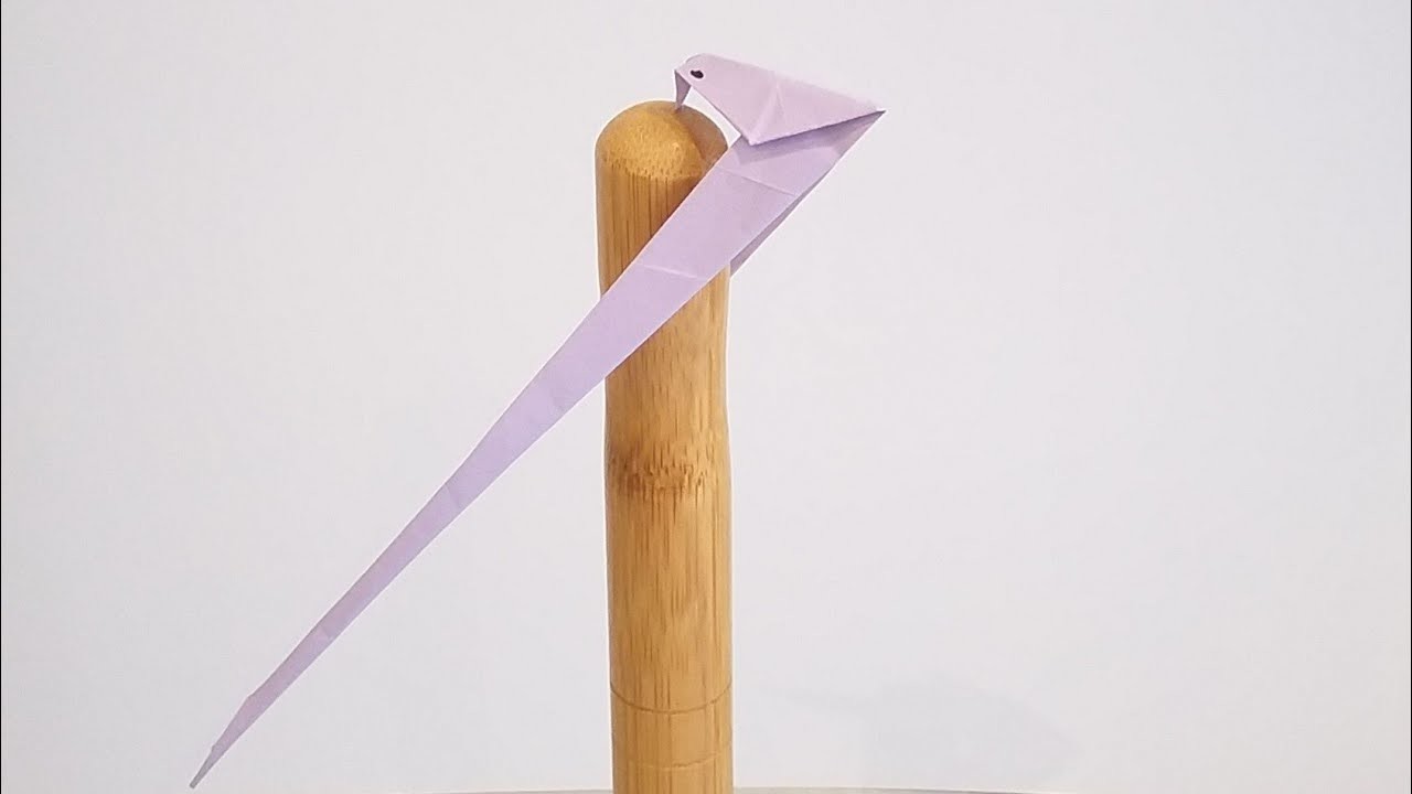 Comment faire l'Oiseau Équilibriste en papier| Origami Oiseau