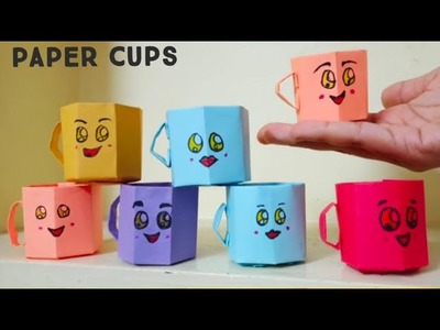 #cute paper cups.#easy and simple paper craft.#craft for kids#how to make paper cups