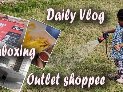 Daily vlog | Unboxing Drill kit & Bed | Outlet shoppee #jiasasyasiri #USAVlogs