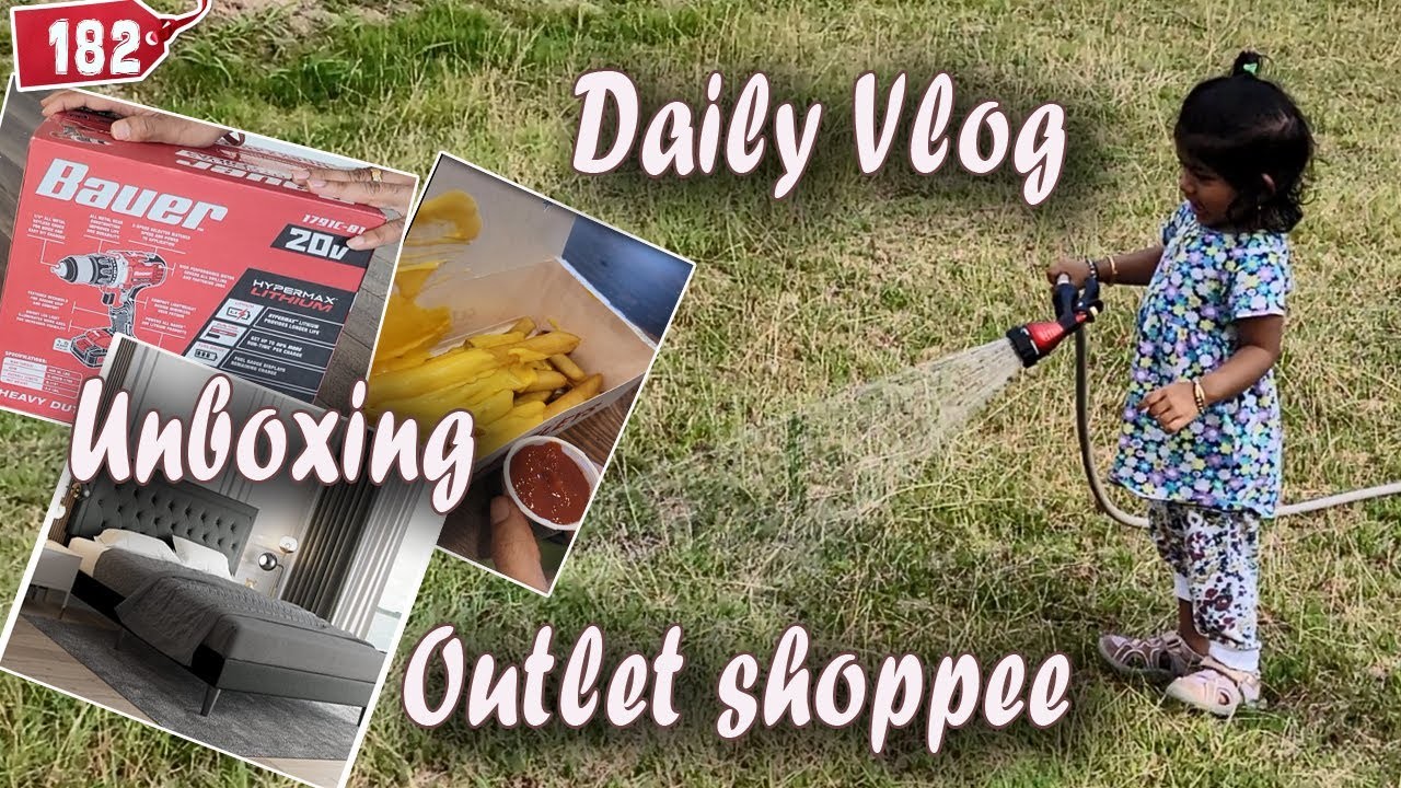 Daily vlog | Unboxing Drill kit & Bed | Outlet shoppee #jiasasyasiri #USAVlogs