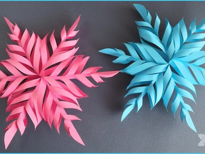 ❄️DIY 3D Snowflake Making Tutorial❄️Christmas Snowflakes decoration