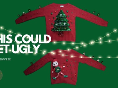 DIY 3D UGLY SWEATER | UGLY CHRISTMAS SWEATER | HOLIDAY SWEATER |  UGLY SWEATER | UGLY SWEATER PARTY
