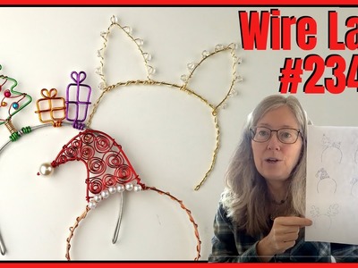 DIY Beaded Cat Ears & Christmas Headbands. Wire Lady TV Ep 234 Livestream Replay