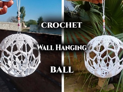 DIY Crochet Lace Christmas Wall Hanging Ball | New Year Decor | Christmas Ornament tutorial