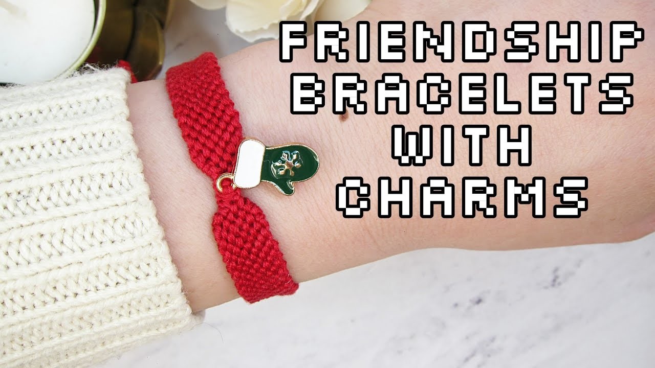 DIY friendship bracelets with charms | VLATKAKNOTS TUTORIALS