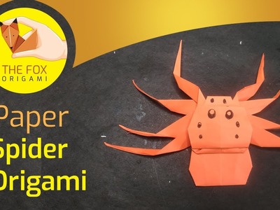 DIY PAPER SPIDER MAKING.Paper Crafts For School. How to fold a paper Spider.Easy kids craft ideas