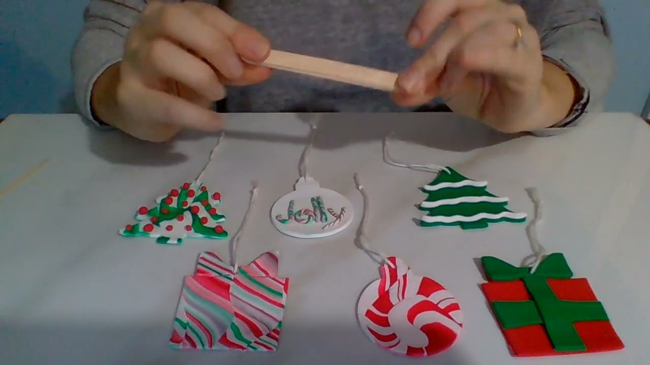 DIY Polymer Clay Christmas Ornaments (Part 1)