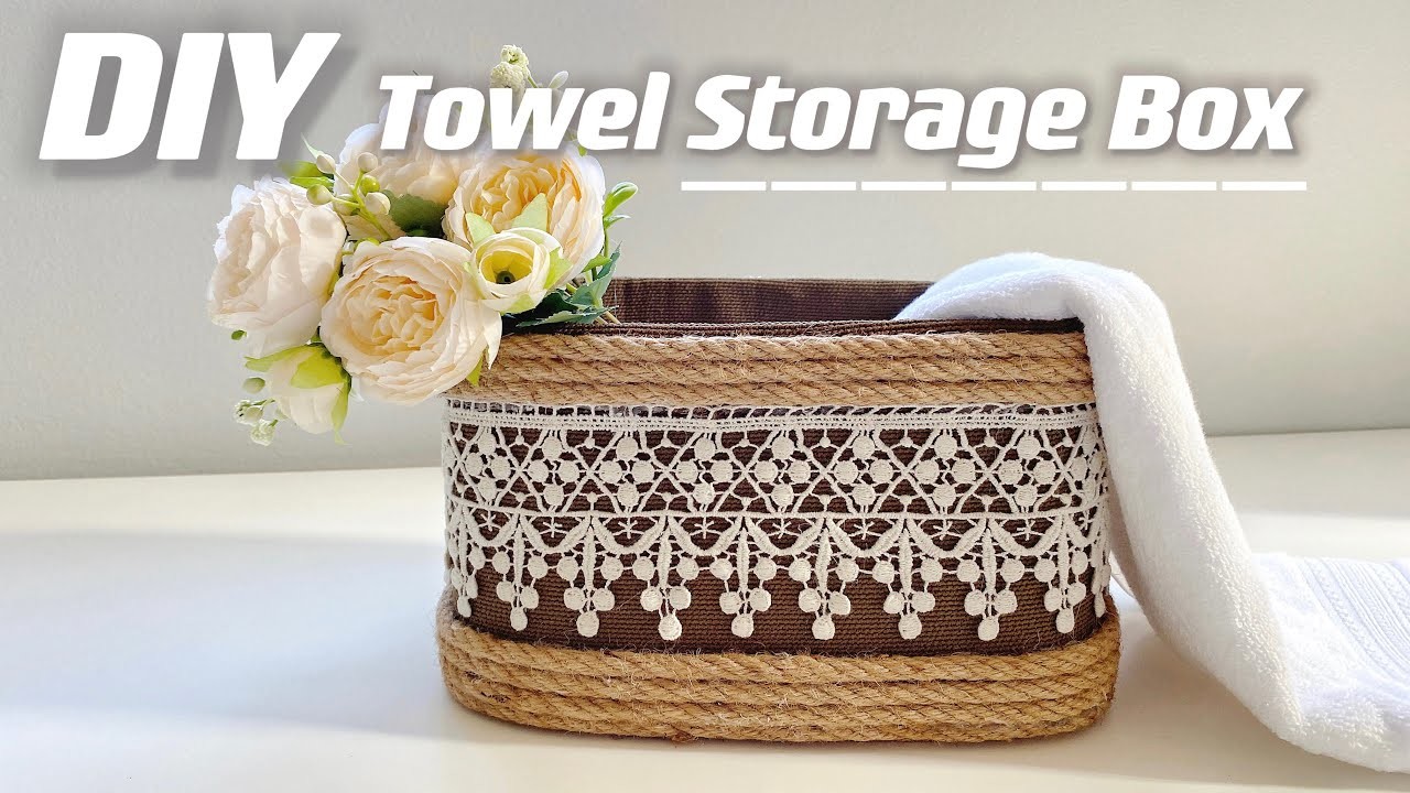 DIY Storage box | Towel Storage box | Fabric Box | Towel Holder | Home Decoration | Socks Organizer