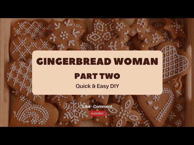 Dollar Tree Wood Gingerbread Woman Diy Part 2 #dollartree #craftideas #diy #crafts #art