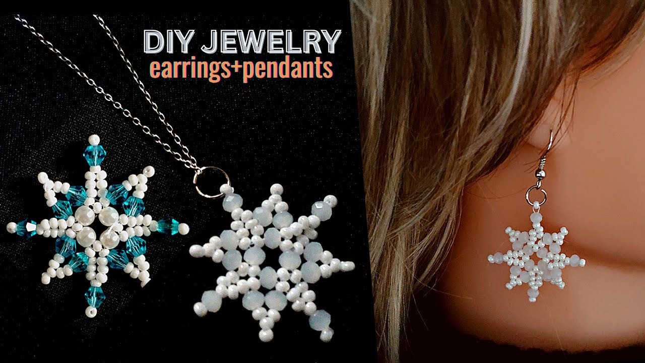 Earrings making. DIY Jewelry. Beaded earrings. Beaded pendants.