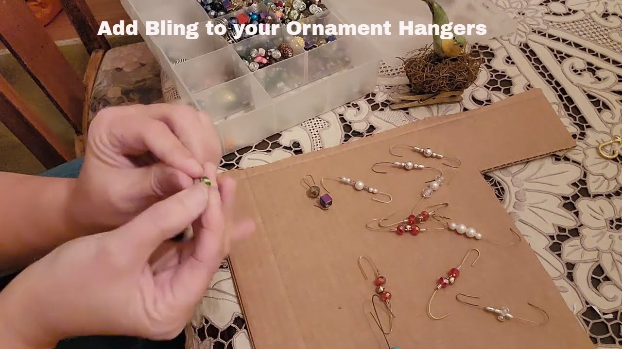 Easy Ornament Hangers To Make and Bling