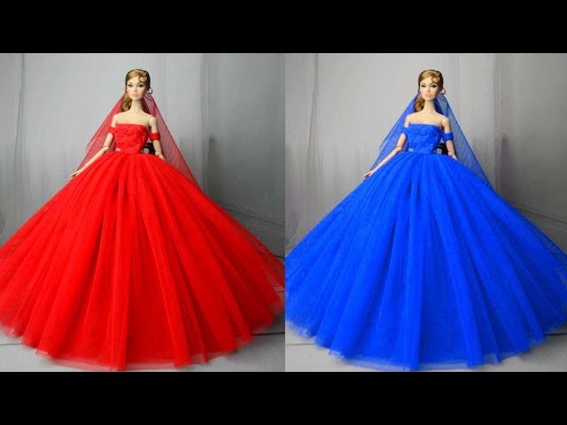 Elsa Doll Hair Transformation DIY Miniature Ideas for Barbie - Wig, Dress, Faceup, and More!