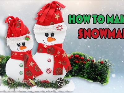 How to make a Cute SNOWMAN - Snowman Christmas Ornament | aPasos Crafts DIY