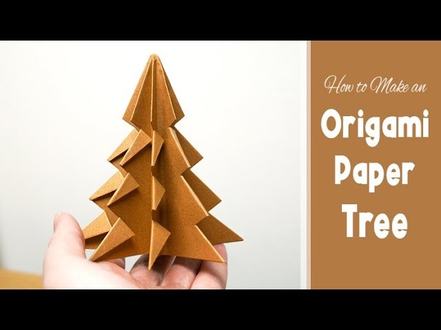 How to Make an Origami Paper Tree | Cute DIY Christmas Ornament | Easy Papercraft Tutorial