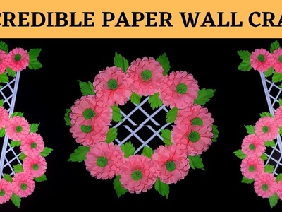 How to make Eye Catchy Colorful Wall Craft #doityourself #5minutecrafts #papercraft
