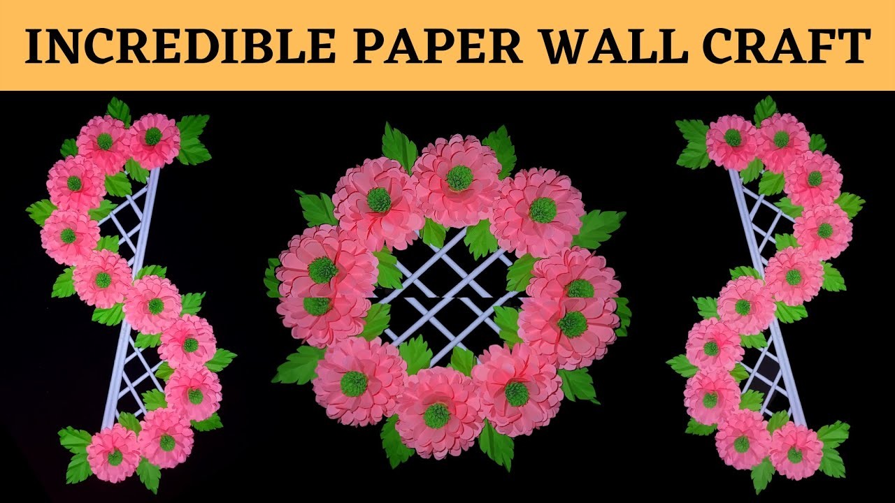 How to make Eye Catchy Colorful Wall Craft #doityourself #5minutecrafts #papercraft