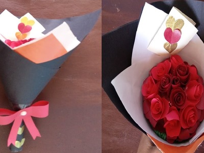 How to Make Flower Bouquet | DIY Paper Flower BOUQUET. Birthday gift ideas,