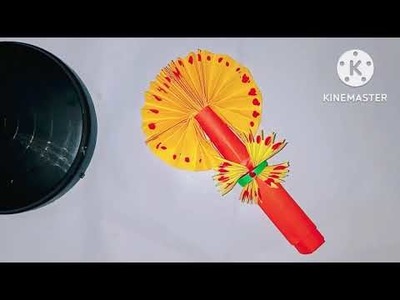 How to make mini paper magic fan   | DIY origami fan craft