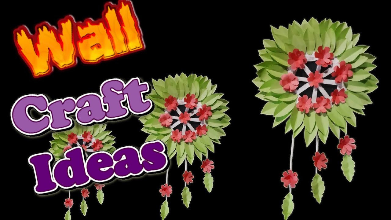 How to Make Wall decoration paper craft|wall craft|Paper craft| Dry paper craft| color Paper design