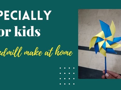How to make "Windmill" at home, | Especially for kids| Color paper craft ideas| Simple and easy|