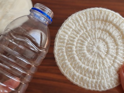 İncredible ???? Muy Hermosa ???????? Super Easy Crochet Knitting İdea - I knitted it with a water bottle