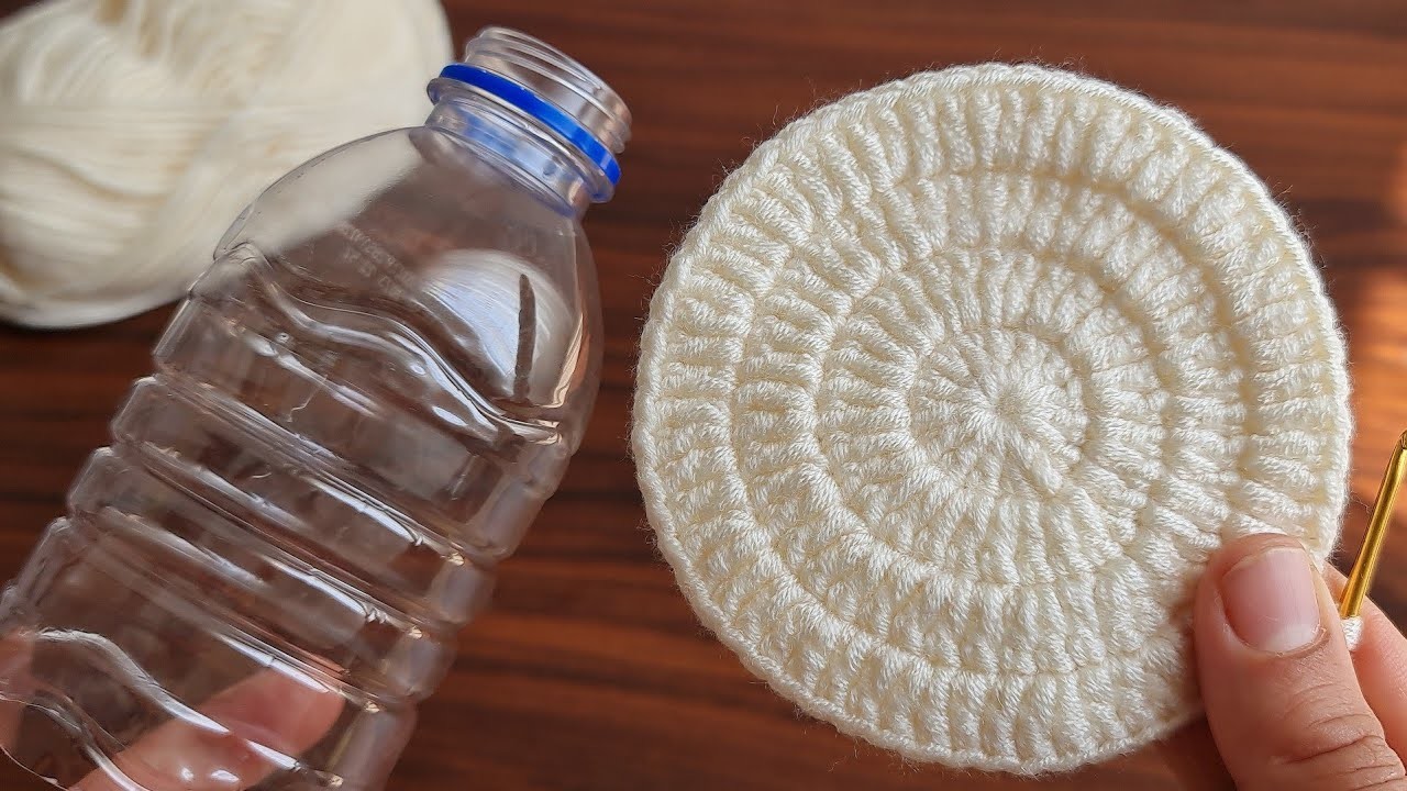 İncredible ???? Muy Hermosa ???????? Super Easy Crochet Knitting İdea - I knitted it with a water bottle