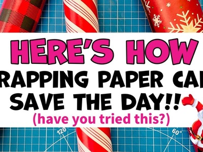 LOOK AT THIS!!  quick and easy way to use wrapping paper