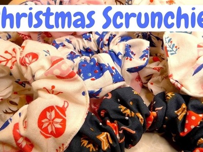Making Christmas Scrunchies for a Craft Fair using Fat Quarters
