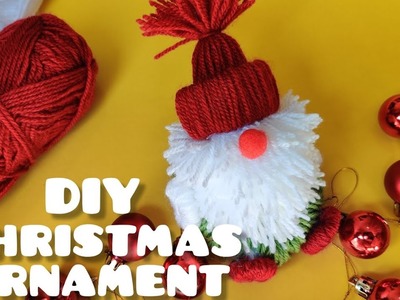 ✨Making Easy & beautiful Christmas gnome????with yarn ????| Christmas ????ornament DIY | Ornament with yarn????