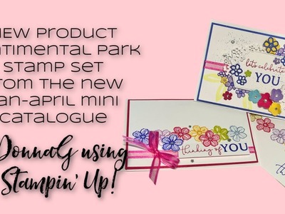 NEW PRODUCT Sentimental Park Bundle 1 Card Stepped up twice#simplestamping Stampin' Up!  Stamping…