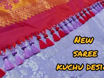 New saree kuchu design | single bead tassels design