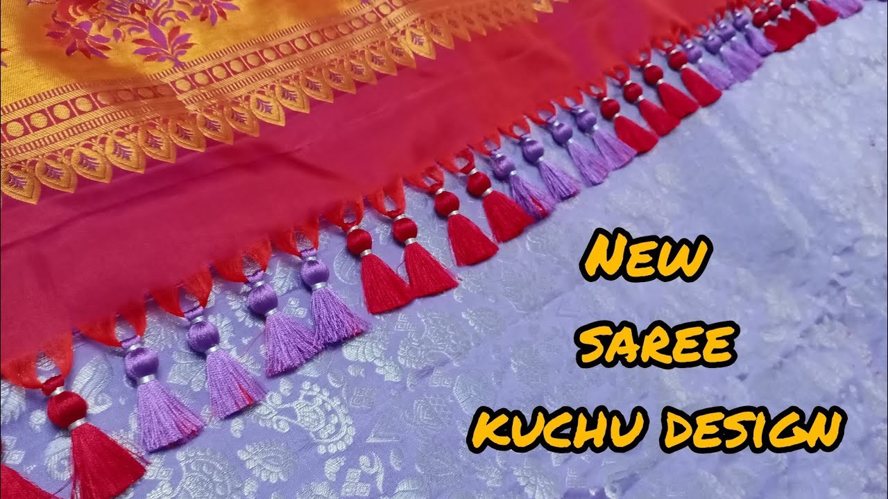 New saree kuchu design | single bead tassels design