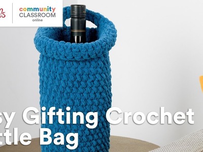 Online Class: Easy Gifting Crochet Bottle Bag | Michaels