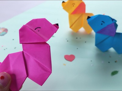 ORIGAMI DOG - How to make an easy origami