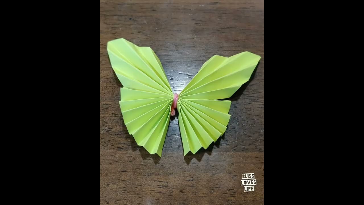 Origami Paper Butterfly |Papercraft Butterfly |@blisspahuja3826 #craft #diy #origami #kids #art