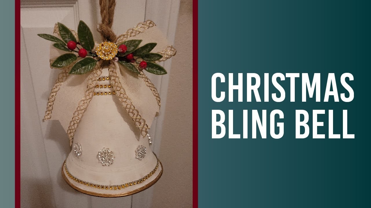 Oversized Decorative Christmas Bell | Embellish and Dazzle a Bell for the Holidays